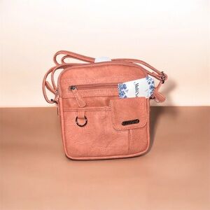 Elegant Coral Crossbody Bag